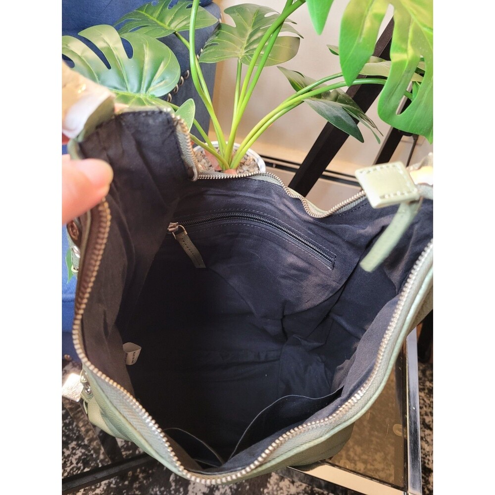 Beautiful Olive Green Boho Shoulder Bag- Slight Imperfections See Description - Picture 12 of 16